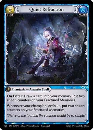 Quiet Refraction — Promotional Cards