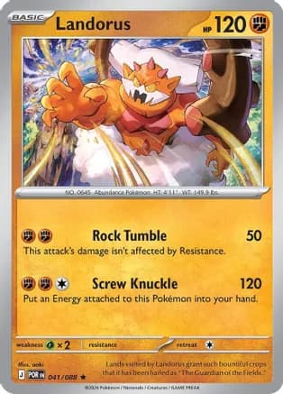 Landorus - 041/088 (Non-Holo) — Deck Exclusives