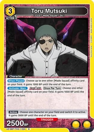 Toru Mutsuki (024) — UE18BT: Tokyo Ghoul