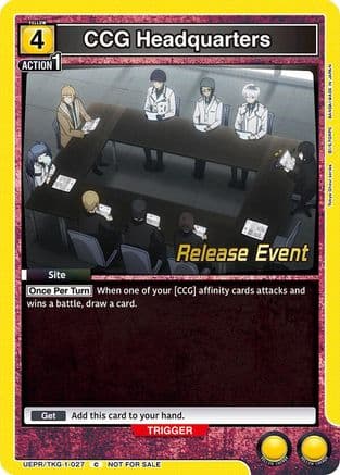 CCG Headquarters — UE18BT: Tokyo Ghoul Release Event Cards