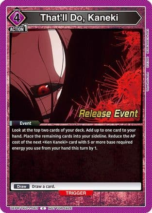 That'll Do, Kaneki — UE18BT: Tokyo Ghoul Release Event