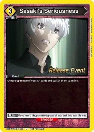 Sasaki's Seriousness — UE18BT: Tokyo Ghoul Release Event