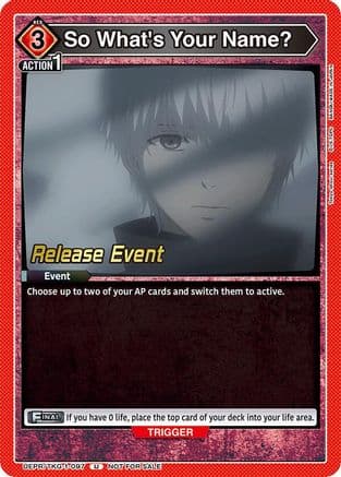 So What's Your Name? — UE18BT: Tokyo Ghoul Release Event