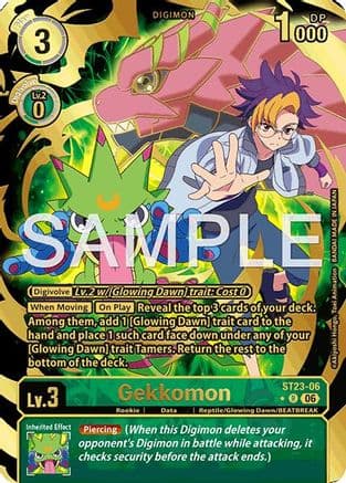 Gekkomon (Rare Pull) — Starter Deck 23: Beatbreak