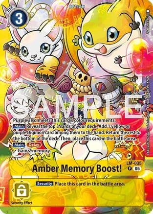 Amber Memory Boost! (Alternate Art) — Starter Deck 23: Beatbreak