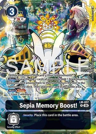Sepia Memory Boost! (Alternate Art) — Starter Deck 23: Beatbreak