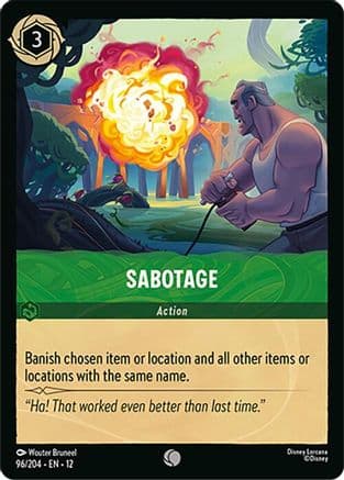 Sabotage — Wilds Unknown