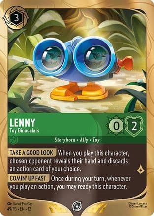 Lenny - Toy Binoculars — Disney Lorcana Promo Cards