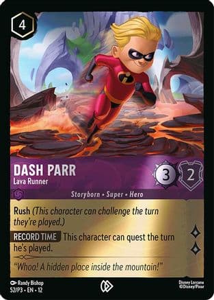 Dash Parr - Lava Runner — Disney Lorcana Promo Cards