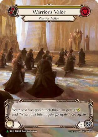 Warrior's Valor (Yellow) (Marvel) - TNP011 — Flesh and Blood: Promo Cards
