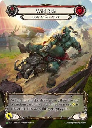 Wild Ride (Red) (Marvel) - TNP001 — Flesh and Blood: Promo Cards