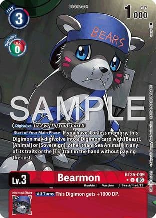 Bearmon - BT25-009 (Full Art) — Dual Revolution