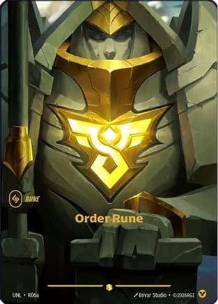 Order Rune (Alternate Art) — Unleashed