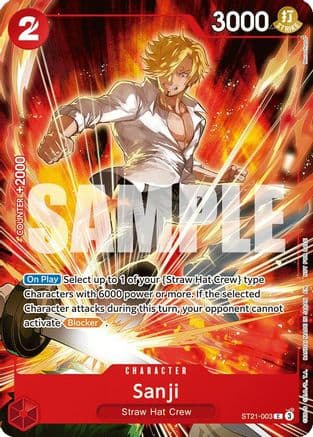 Sanji (Welcome Pack 2026 Vol.1) — One Piece Promotion Cards