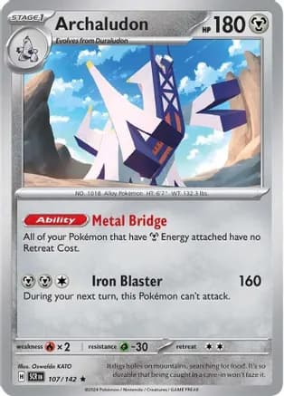 Archaludon - 107/142 (Non-Holo) — Deck Exclusives