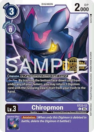 Chiropmon (Welcome Tamers Pack Vol.2) — Starter Deck 23: Beatbreak Release Event Cards