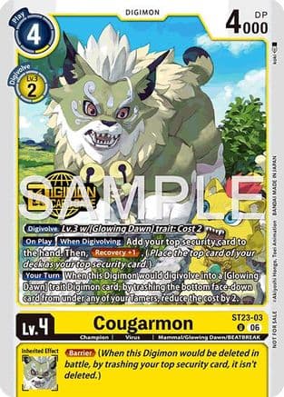 Cougarmon (Welcome Tamers Pack Vol.2) — Starter Deck 23: Beatbreak Release Event Cards