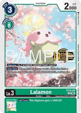 Lalamon (Welcome Tamers Pack Vol.2) — Starter Deck 24: Data Squad Release Event Cards