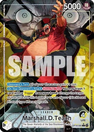 Marshall.D.Teach (080) (Alternate Art) — The Time of Battle
