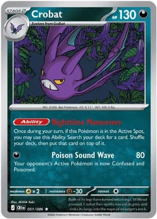 Crobat - 051/086 (Non-Holo) — Deck Exclusives