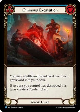 Ominous Excavation (Blue) — Omens of the Third Age