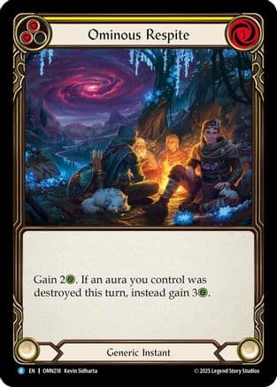 Ominous Respite (Yellow) — Omens of the Third Age