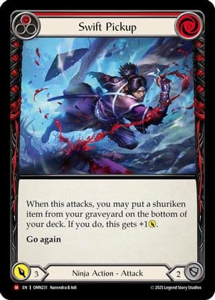 Swift Pickup (Red) — Omens of the Third Age
