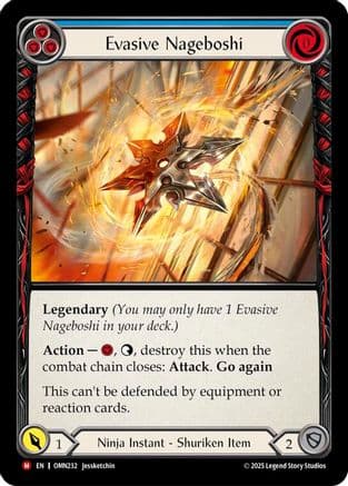 Evasive Nageboshi (Blue) — Omens of the Third Age