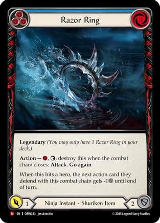 Razor Ring (Blue) — Omens of the Third Age