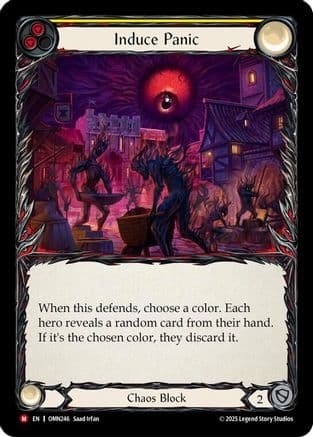 Induce Panic (Yellow) — Omens of the Third Age