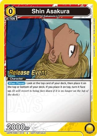 Shin Asakura (013) (Release Event) — UE19BT: SAKAMOTO DAYS Release Event Cards