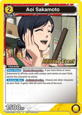 Aoi Sakamoto (019) (Release Event) — UE19BT: SAKAMOTO DAYS Release Event Cards