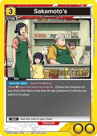Sakamoto's (Release Event) — UE19BT: SAKAMOTO DAYS Release Event Cards
