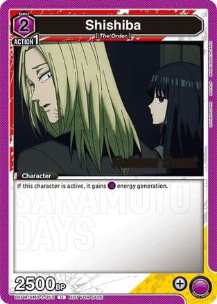 Shishiba (053) (Release Event) — UE19BT: SAKAMOTO DAYS Release Event Cards