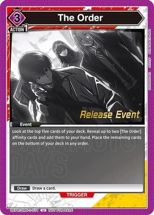 The Order (Release Event) — UE19BT: SAKAMOTO DAYS Release Event Cards