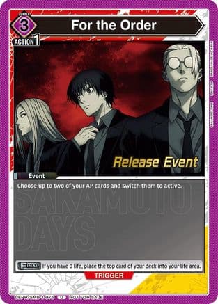 For the Order (Release Event) — UE19BT: SAKAMOTO DAYS Release Event Cards