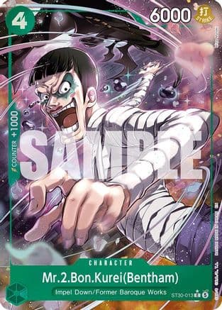 Mr.2.Bon.Kurei(Bentham) (Full Art) — Starter Deck EX: Luffy & Ace
