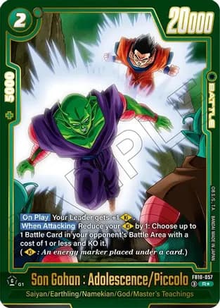 Son Gohan : Adolescence/Piccolo (Alternate Art) — Cross Force