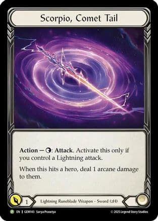 Scorpio, Comet Tail — Gem Pack 5