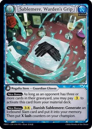 Sablemere, Warden's Grip — Proxia's Vault