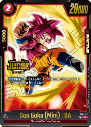 Son Goku (Mini) : DA (Judge Pack (Event Judge) 05) — Tournament and Championship Promos