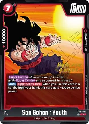 Son Gohan : Youth - FB10-013 — Cross Force Release Event Cards
