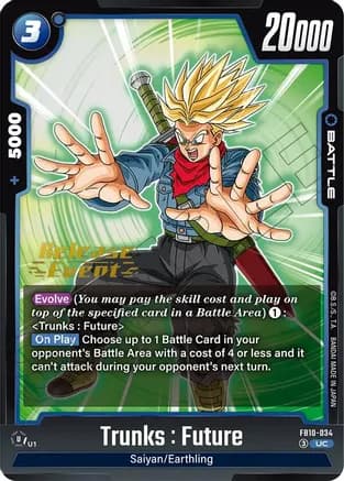 Trunks : Future - FB10-034 — Cross Force Release Event Cards