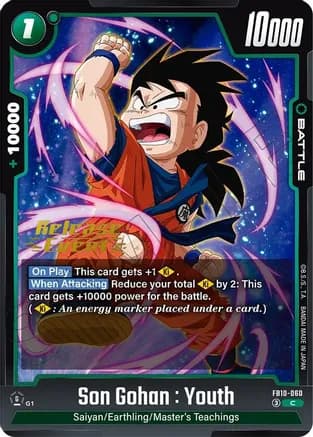 Son Gohan : Youth - FB10-060 — Cross Force Release Event Cards