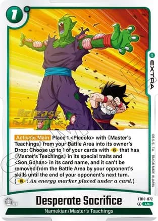 Desperate Sacrifice — Cross Force Release Event Cards