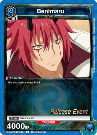 Benimaru (022) — UE20BT: That Time I Got Reincarnated as a Slime Release Event Cards
