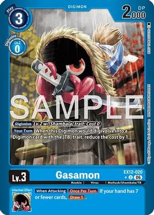 Gasamon (Limited Foil) — Digital World Shambala