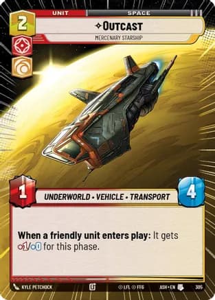 Outcast - Mercenary Starship (Hyperspace) — Ashes of the Empire