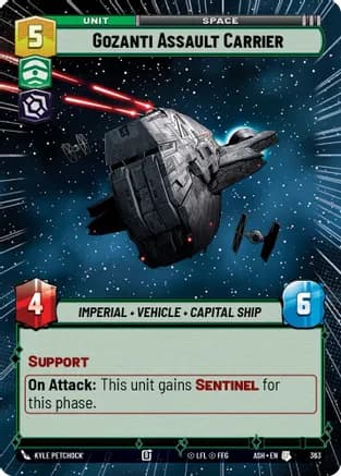 Gozanti Assault Carrier (Hyperspace) — Ashes of the Empire