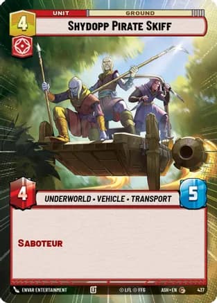 Shydopp Pirate Skiff (Hyperspace) — Ashes of the Empire